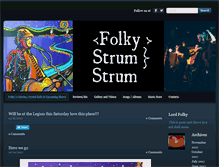 Tablet Screenshot of folkystrumstrum.com
